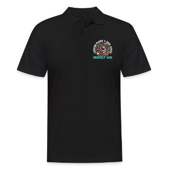 Vaterschaft Schul-Lehrers Zum Vatertag - Männer Poloshirt - Schwarz - Vorne - Kai (181cm)