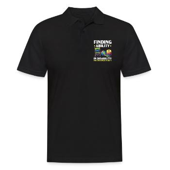 Ergotherapeut Ergotherapie - Männer Poloshirt - Schwarz - Vorne - Kai (181cm)