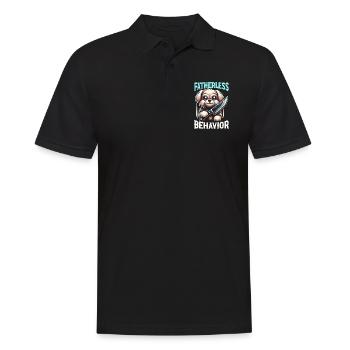 Lustiger Hund humor-sarkasmus-hundeliebhaber - Männer Poloshirt - Schwarz - Vorne - Kai (181cm)