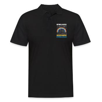Cute dyscalculia awareness day - Men's Polo Shirt - black - Front - Kai (181cm)
