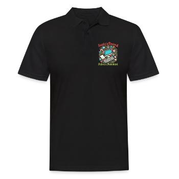 Drôle d’administrateur de Noël père Noël. - Polo Homme - noir - Devant - Kai (181cm)
