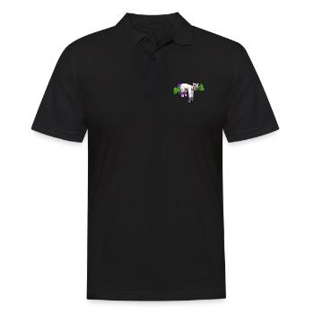Unicorn Sloth Nap Funny animal gift shirt - Men's Polo Shirt - black - Front - Kai (181cm)