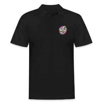 griffonnage - Polo Homme - noir - Devant - Kai (181cm)