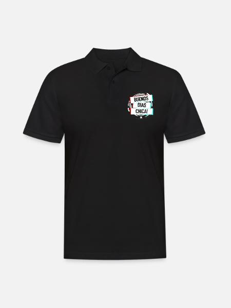 Buenos Dias Chica! - Men's Polo Shirt - black