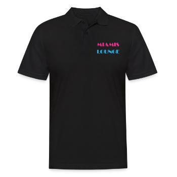 Miamis Lounge Bar Logo - Männer Poloshirt - Schwarz - Vorne - Kai (181cm)