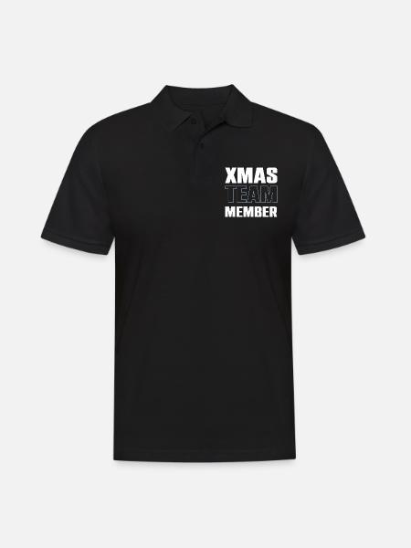 Xmas Team - Men's Polo Shirt - black