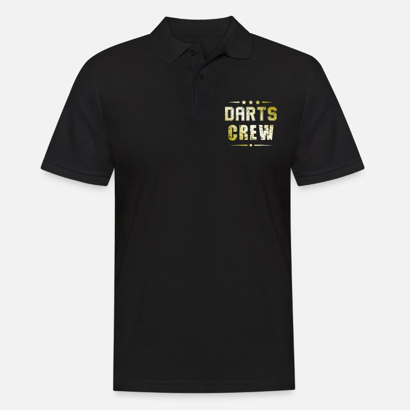 Darts Crew - Männer Poloshirt - Schwarz