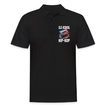 Old School Hip Hop Retro Melting Cassette - Polo Homme - noir - Devant - Kai (181cm)