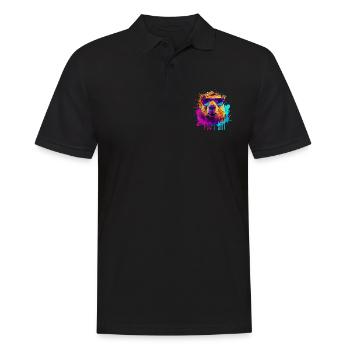 Capybara Capibara Capy Wasserschwein Nagetier - Männer Poloshirt - Schwarz - Vorne - Kai (181cm)