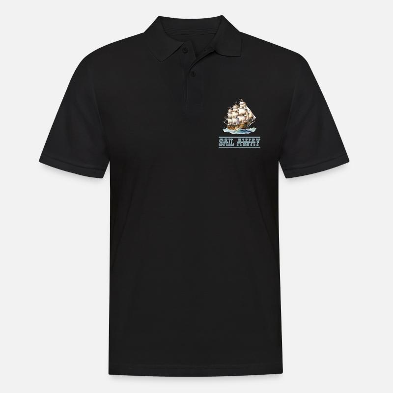 Papierschiff Papierboot Papierschiffchen - Männer Poloshirt - Schwarz
