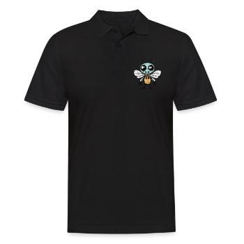 Libelle Halloween Lustig Zombie - Männer Poloshirt - Schwarz - Vorne - Kai (181cm)