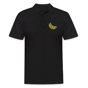 Bananas fruit fruits tropical fruit gift - Men's Polo Shirt - black - Front - Kai (181cm)