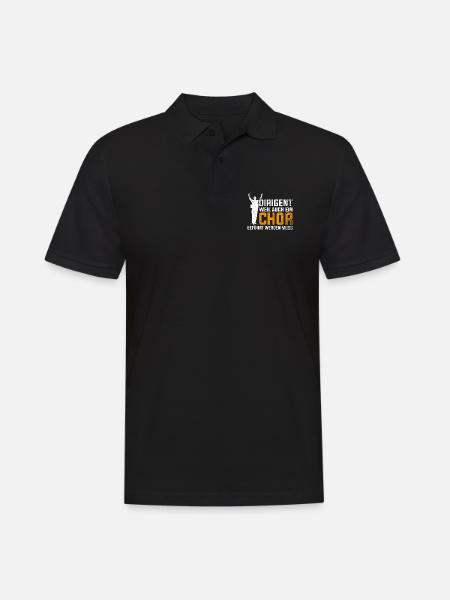 Chorleiter Musiker Dirigent - Männer Poloshirt - Schwarz