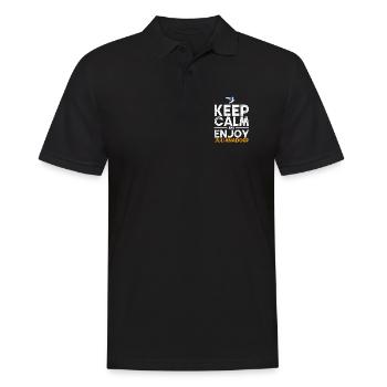 Julianadorp Niederlande Möwe Urlaub - Männer Poloshirt - Schwarz - Vorne - Kai (181cm)