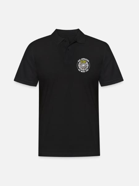 Retro Abwassertechnik Abwasser Kläranlage - Männer Poloshirt - Schwarz
