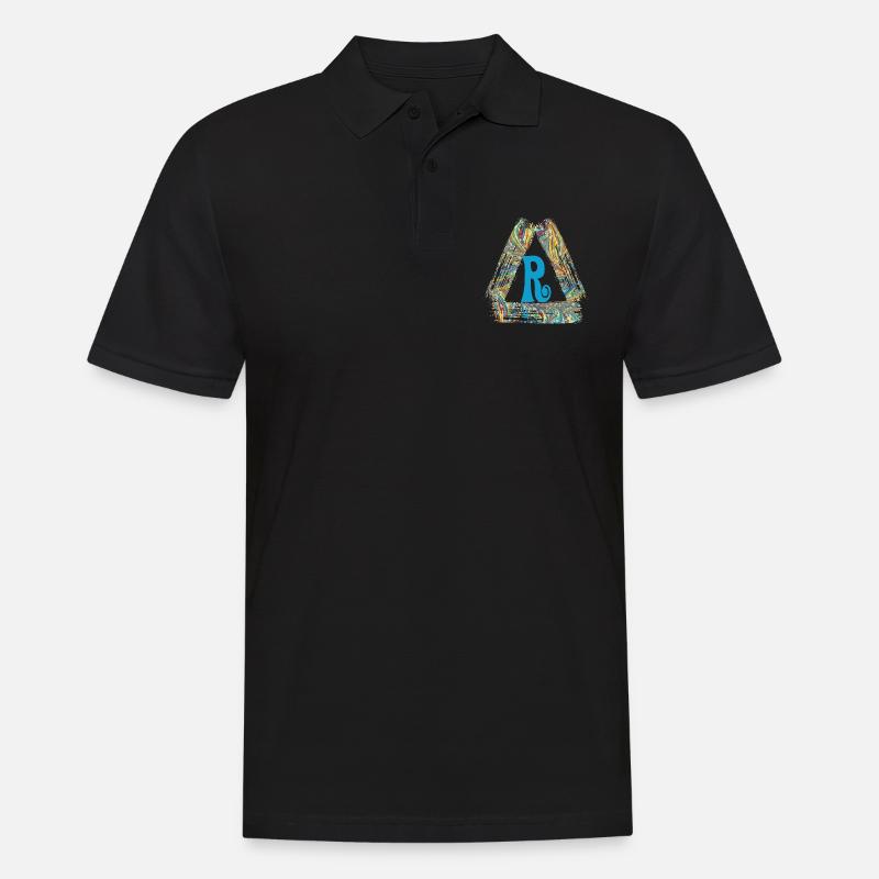 e 201 r - Männer Poloshirt - Schwarz