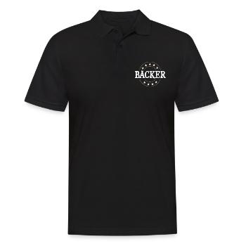 Bäcker Beruf - Männer Poloshirt - Schwarz - Vorne - Kai (181cm)