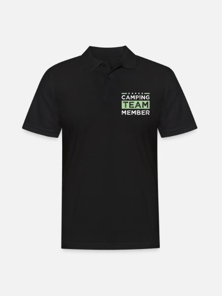 Camping Team - Men's Polo Shirt - black