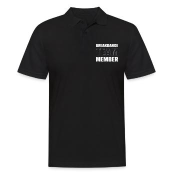 Breakdance Team - Men's Polo Shirt - black - Front - Kai (181cm)