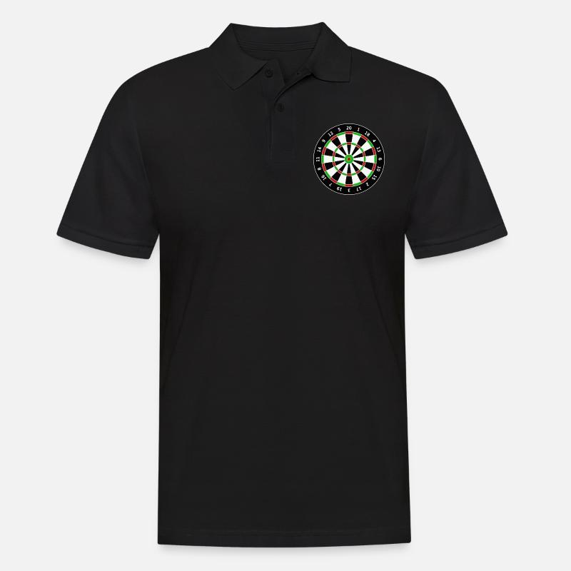 Fléchettes Fléchettes Fléchettes fléchettes - Polo Homme - noir