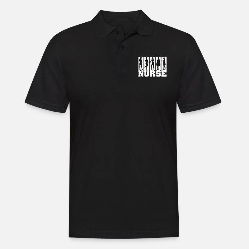 Infirmière Infirmière Dire Déclaration Profession - Polo Homme - noir