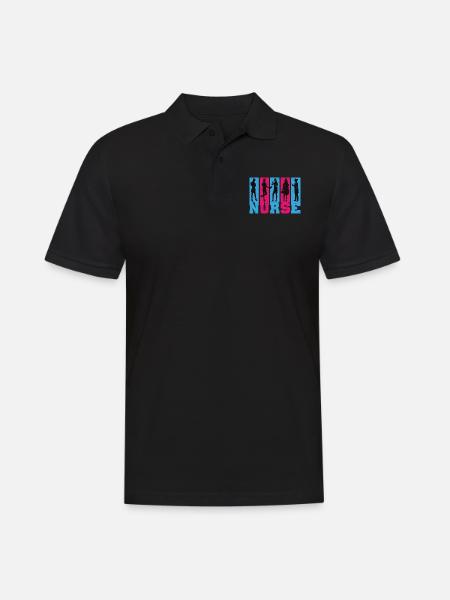 Infirmière Infirmière Dire Déclaration Profession - Polo Homme - noir