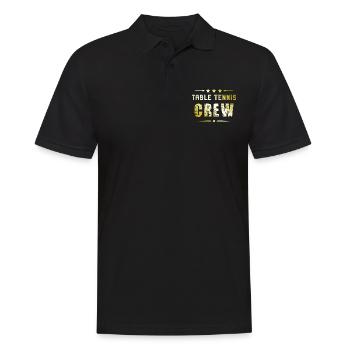 Table Tennis Crew - Männer Poloshirt - Schwarz - Vorne - Kai (181cm)