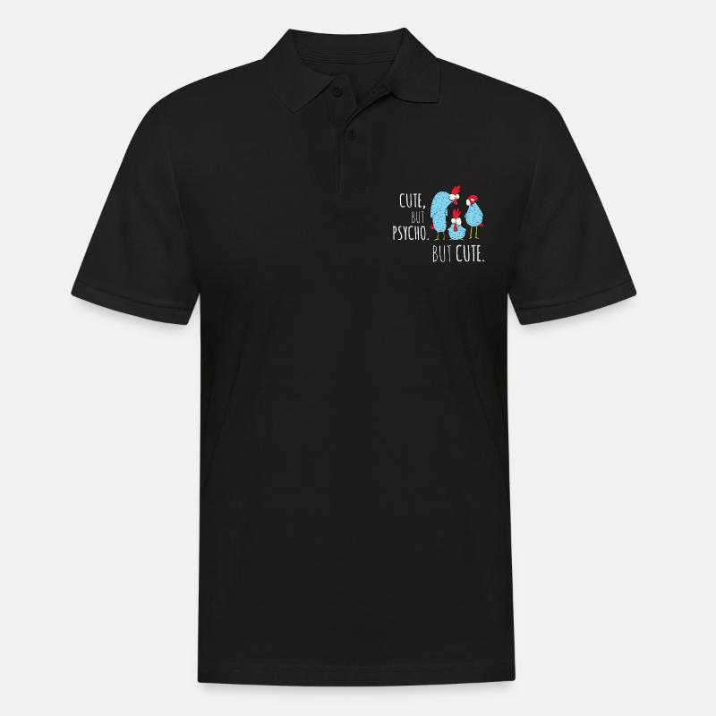 Poulets Drôles de sort - Polo Homme - noir