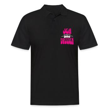 Dresden JGA Junggesellenabschied 2023 für Fans - Männer Poloshirt - Schwarz - Vorne - Kai (181cm)