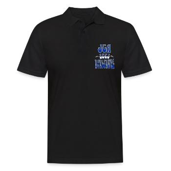 Karlsruhe JGA Junggesellenabschied 2023 für Fans - Männer Poloshirt - Schwarz - Vorne - Kai (181cm)