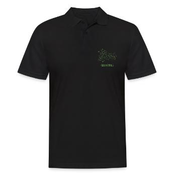 Grüne Seifenblasen für Badfans - Männer Poloshirt - Schwarz - Vorne - Kai (181cm)