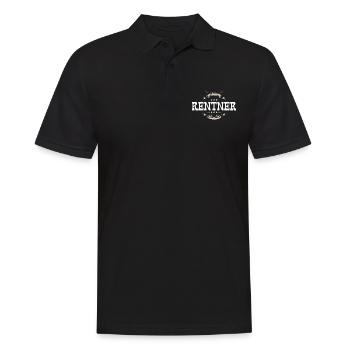 Rentner Rente - Männer Poloshirt - Schwarz - Vorne - Kai (181cm)