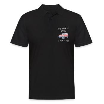 Mein Name Ist Noah. Ich Liebe Autos. Lustiges - Männer Poloshirt - Schwarz - Vorne - Kai (181cm)
