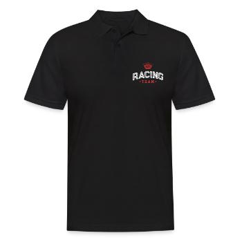 Racing Team - Men's Polo Shirt - black - Front - Kai (181cm)