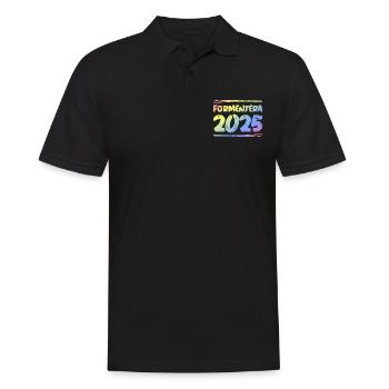 Formentera 2025 Multicoloured - Men's Polo Shirt - black - Front - Kai (181cm)
