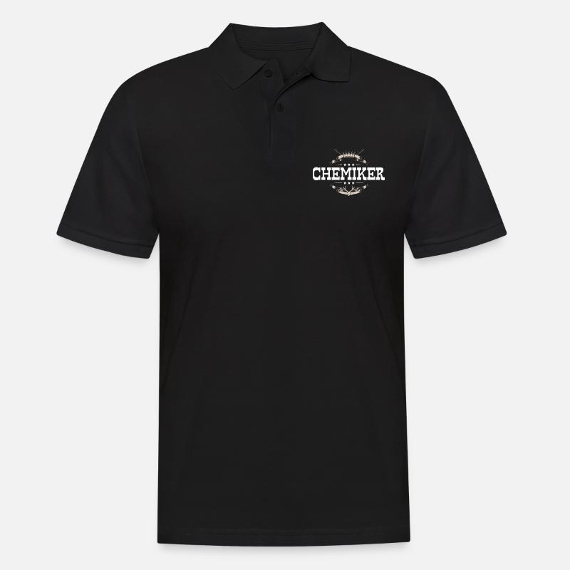 Chemiker Beruf - Männer Poloshirt - Schwarz