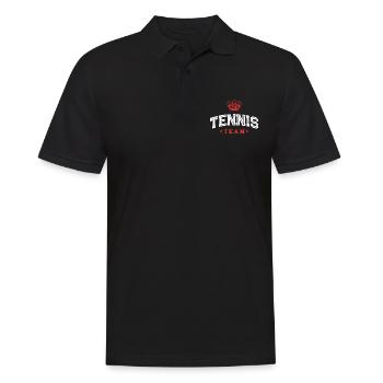 Équipe de tennis - Polo Homme - noir - Devant - Kai (181cm)