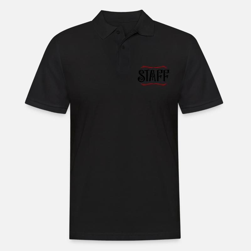 Staff Mitglied - Männer Poloshirt - Schwarz