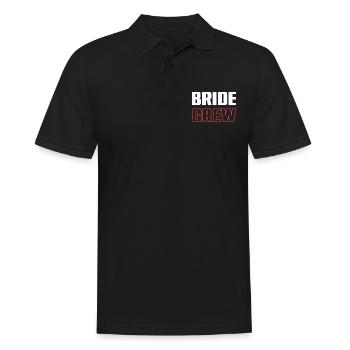 Bride Crew - Men's Polo Shirt - black - Front - Kai (181cm)