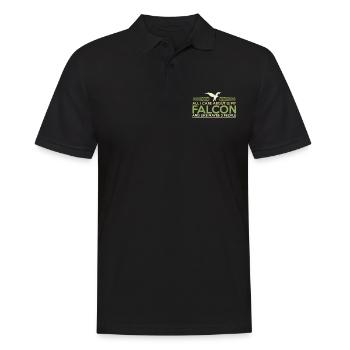 Falconry Sports - Men's Polo Shirt - black - Front - Kai (181cm)