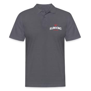 Running Team - Men's Polo Shirt - charcoal grey - Front - Nico (186cm)