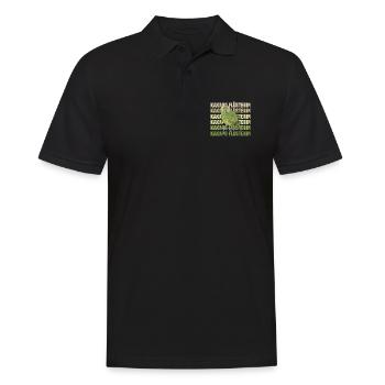 Kakapo Flüsterin Retro Papagei - Männer Poloshirt - Schwarz - Vorne - Kai (181cm)