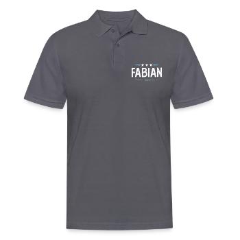 Fabien - Polo Homme - charbon - Devant - Nico (186cm)