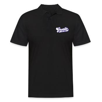 Stolzer Geselle - seit 2023 | Farben änderbar - Männer Poloshirt - Schwarz - Vorne - Kai (181cm)