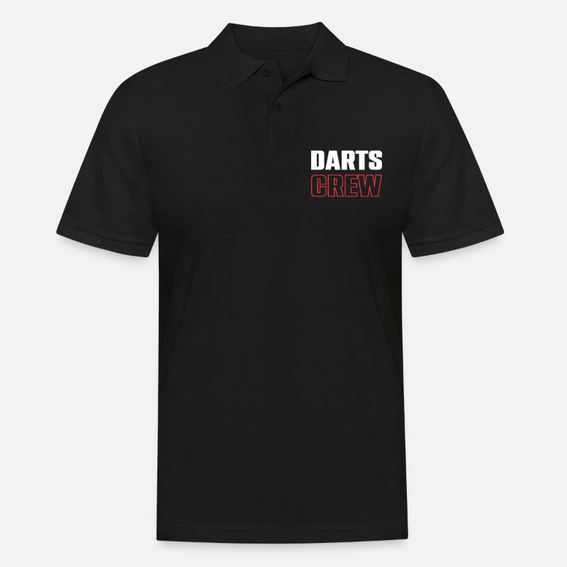 Darts Crew - Männer Poloshirt - Schwarz