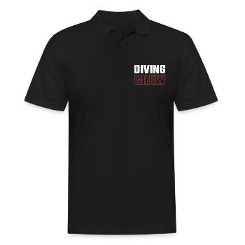 Diving Crew - Men's Polo Shirt - black - Front - Kai (181cm)
