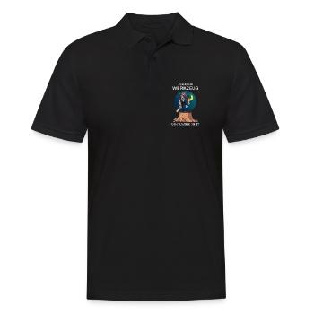 Lumberjack and his tools - Men's Polo Shirt - black - Front - Kai (181cm)