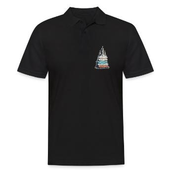 Betten Burgen Bauer - Männer Poloshirt - Schwarz - Vorne - Kai (181cm)