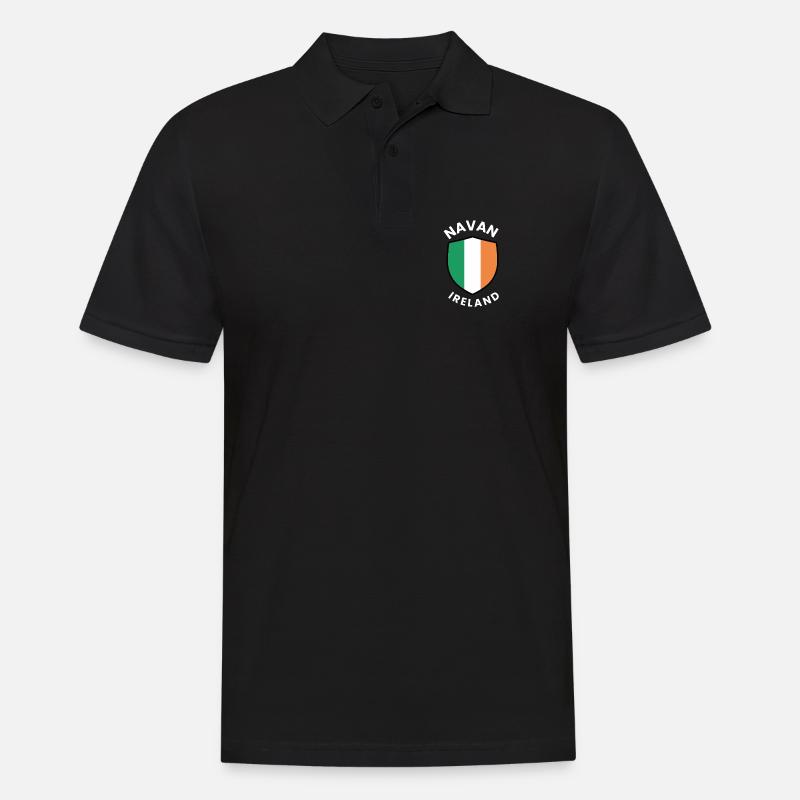 Navaner Schild von Irland - Männer Poloshirt - Schwarz