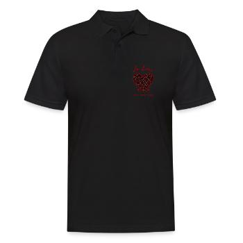 In Love - Stylish declaration of love for couples - Men's Polo Shirt - black - Front - Kai (181cm)